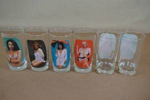 lot 134 image: Vintage Temperature Activated Novelty Glasses