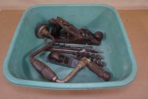 lot 230 image: Vintage Wood Working Tools - Planes, Hand Drills