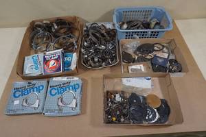 lot 235 image: Assorted Gaskets and Clamps