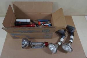 lot 239 image: Assorted Flashlights - Some Vintage