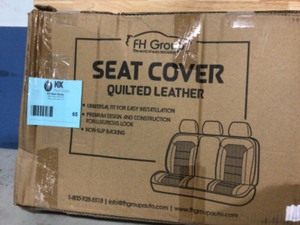 FH Group Seat covers quilted leather black Customer Returns See Pictures