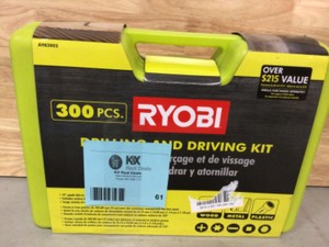 RYOBI 300 Piece Drill and Drive Kit Customer Returns See Pictures