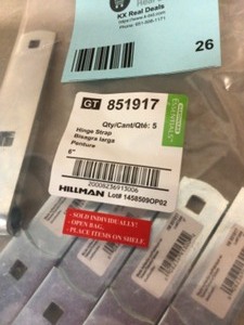 Hardware Essentials 6 in. Gate Hinge Strap in Zinc-Plated (5-Pack) Customer Returns See Pictures