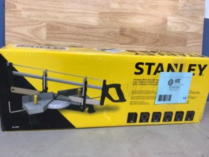 Stanley 27.75 in. Adjustable Angle Clamping Miter Box with 22 in. Saw Customer Returns See Pictures