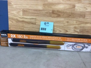 IDEAL SECURITY 180 lbs. Gold or Orange Garage Door Extension Spring with Safety Cables (2-Pack) Customer Returns See Pictures