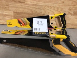 15 in. FatMax Hand Saw with Wood Handle by StanleyCustomer Returns See Pictures See Terms on Auction