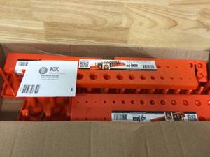 38 in. Drive Standard 2 Row Socket Holder in Orange by Unbranded Customer Returns See Pictures See Terms on Auction