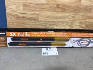 180 lbs. Gold or Orange Garage Door Extension Spring with Safety Cables (2-Pack) by IDEAL SECURITYCustomer Returns See Pictures See Terms on Auction