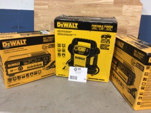 Lot of Assorted Dewalt Portable Power Stations Customer Returns See Pictures See Terms on Auction