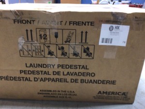 Whirlpool 15.5 in. White Laundry Pedestal with Storage Drawer Custolmer Returns See Pictures