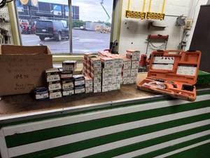 Ramset Cobra Powder Actuated Fastener with Plastic Case, Over 50 Boxes of RamsetRed Head Powder Fasteners