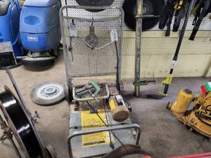 National Carpet Equipment Industrial Cart with Rope Winch, Various Clamps