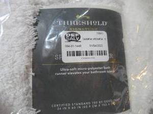 lot 54 image: Bath Rug - Threshold Signature-White