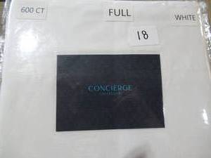 lot 18 image: Concierge Collection Bed Sheets-6 Piece-Full, White