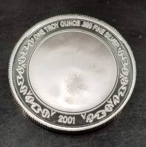 1 TROY OZ .999 FINE SILVER WELCOME BABY ROUND