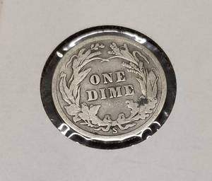 1912-S US BARBER DIME