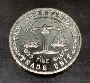 1 TROY OZ .999 FINE SILVER BUFFALO AMERICAN CENTENNIAL TRADE UNIT