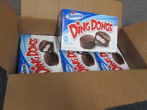 lot 38 image: 4-12.7 oz Boxes Hostess Ding Dongs...