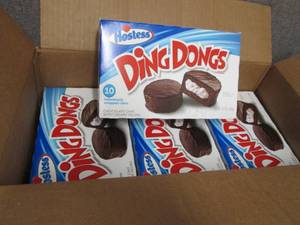 lot 39 image: 4-12.7 oz Boxes Hostess Ding Dongs...