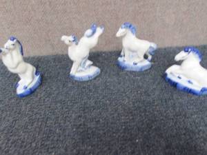 lot 75 image: 4 Ceramic Horses...