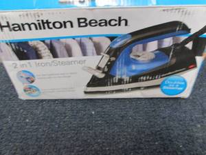 lot 99 image: Hamilton Beach 2-in-1 Iron and Stea...
