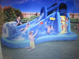 lot 116 image: Banzai Surf N Splash Inflatable Wa...