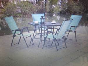 lot 126 image: Wyndham 6-Pc. Folding Patio Dining ...