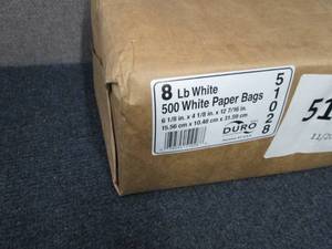 lot 157 image: General GW8500 #8 Paper Grocery Bag...