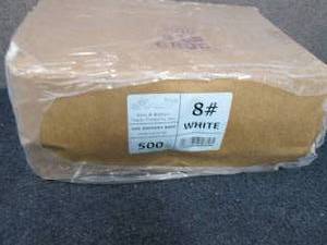 lot 162 image: Case of 500 Ross & Wallace 8# White...