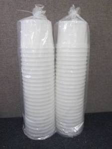 lot 182 image: 2 Sleeves 64 oz Plastic Containers ...