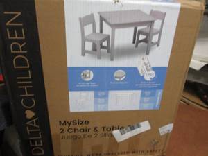 lot 231 image: Delta My Size Kids Wood Table and ...