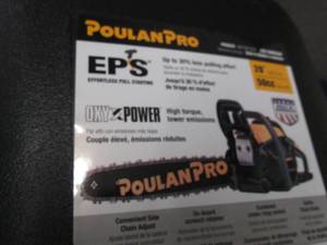 lot 251 image: Poulan Pro 20 50cc 2-Cycle Gas Cha...