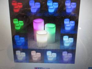 lot 265 image: Hastings Home 3-Pc. LED Color-Chang...