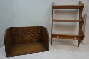 lot 33 image: wood shelves
