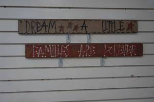 lot 65 image: wood wall decor