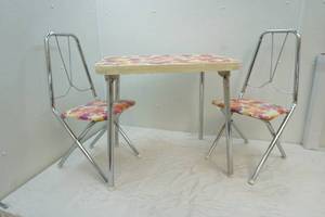 lot 106 image: vintage childs table ,chairs