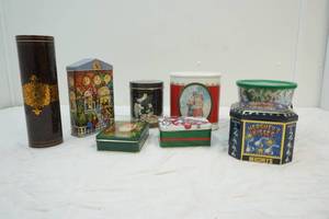 lot 131 image: metal tins
