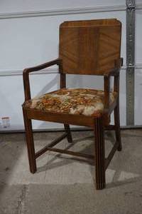 lot 169 image: vintage arm dining chair