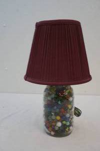 lot 199 image: marble lamp