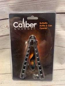 lot 10 image: BRAND NEW CALIBER BUTTERFLY KNIFE & CAN OPENER