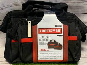 lot 14 image: BRAND NEW CRAFTSMAN 2 PACK COMBO TOOL BAG SET