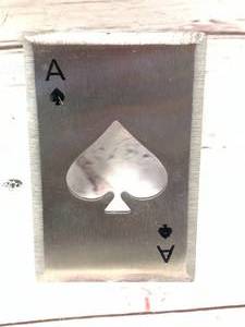 lot 39 image: SHARP METAL ACE OF SPADES