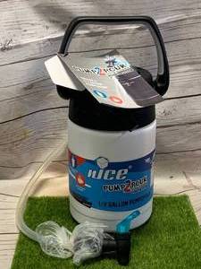 lot 67 image: NICE PUMP 2 POUR HALF GALLON HYDRATION SYSTEM $49 RETAIL