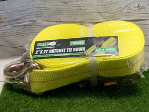 lot 102 image: BRAND NEW 2 X 27 RATCHET TIE DOWN STRAP