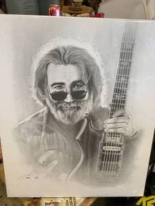 lot 141 image: JERRY GARCIA ARTWORK 20 X 24 INCHES