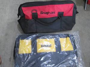lot 92 image: Snap On and DeWalt tool bags...