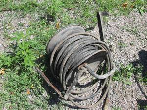 lot 31 image: 100 pressure washer hose on mountable reel...