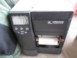 lot 63 image: Zebra ZM400 thermal label printer...