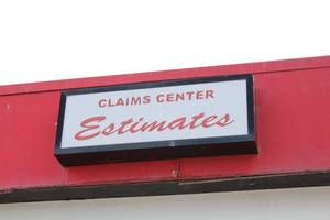 lot 624 image: Claims Center Estimates, Detail Shop Sign