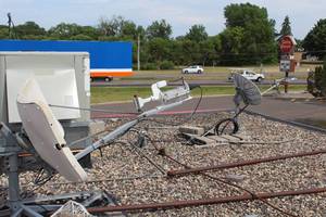 lot 626 image: Hughes Network Systems Earth Station Satellite Dish